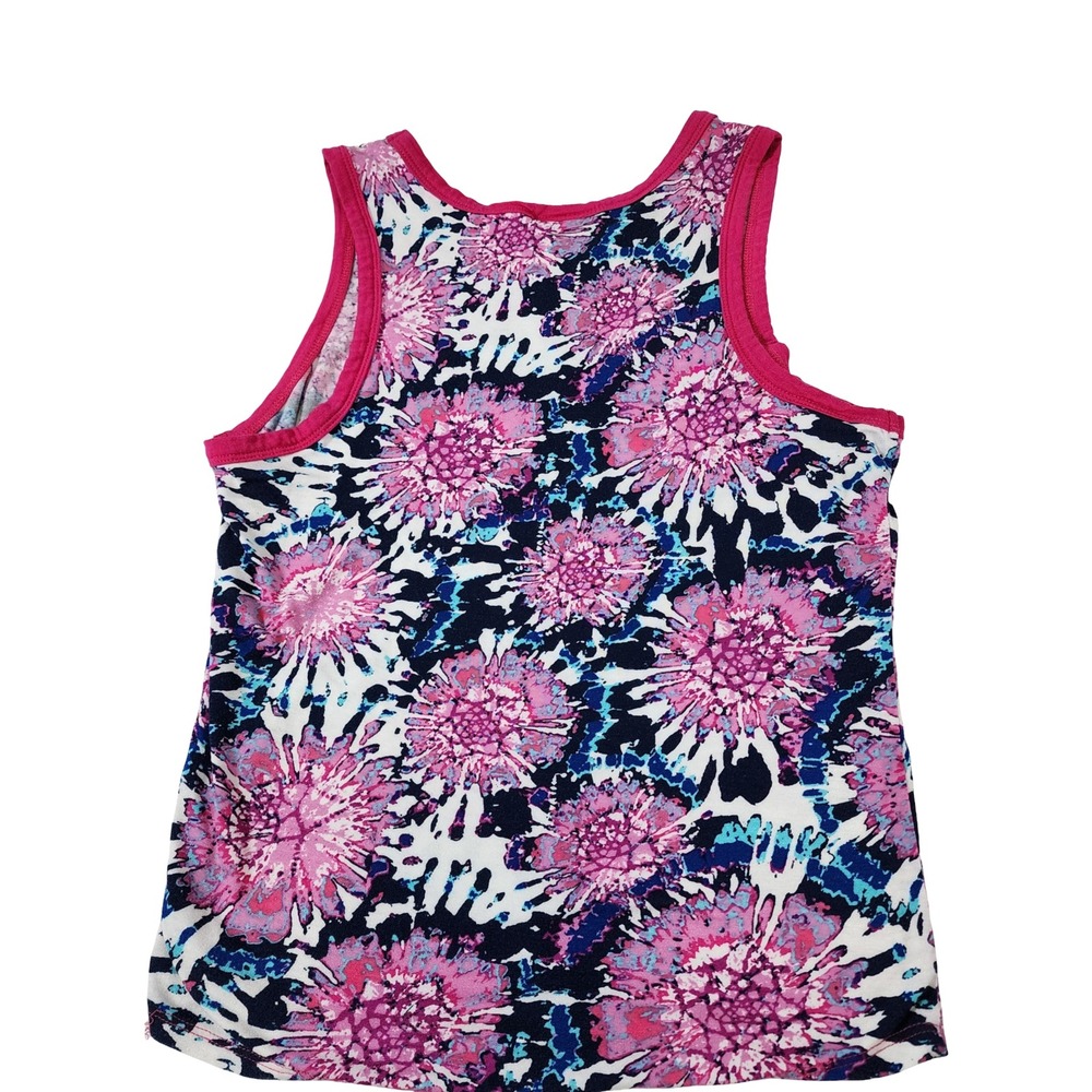 rue21 Womens Medium Pink Purple Floral Burst Sleeveless Scoop Neck Tank Top